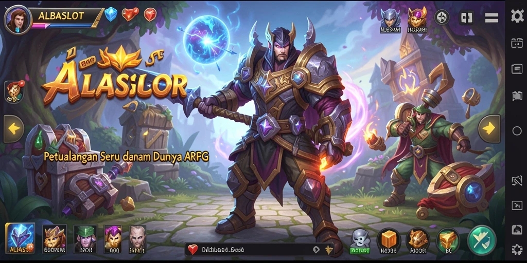 Screenshot gameplay ARPG seru di ALBASLOT.