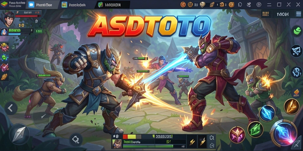 Tampilan gameplay mendebarkan dalam ASDTOTO saat pertarungan berlangsung.