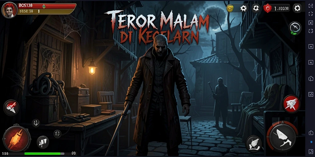 Screenshot gameplay menampilkan kegelapan dan ketegangan di BOS138.