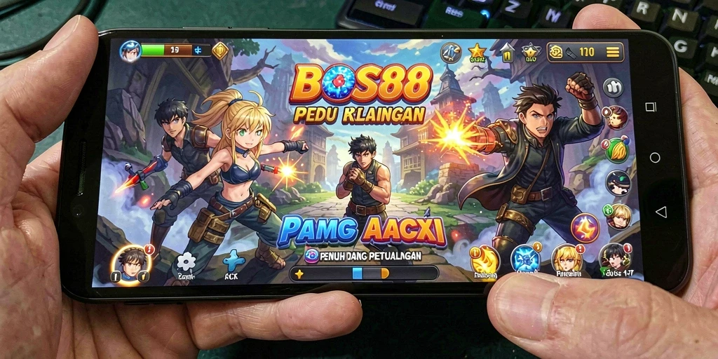 Tampilan menarik dari game Anime dengan karakter penuh warna.
