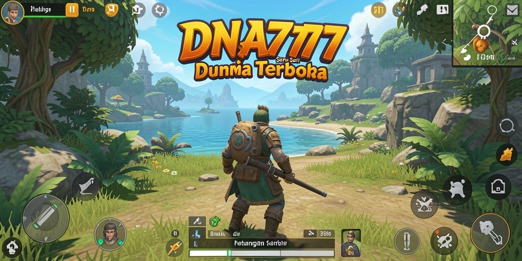 Screenshot menampilkan gameplay seru di dunia terbuka DNA777.