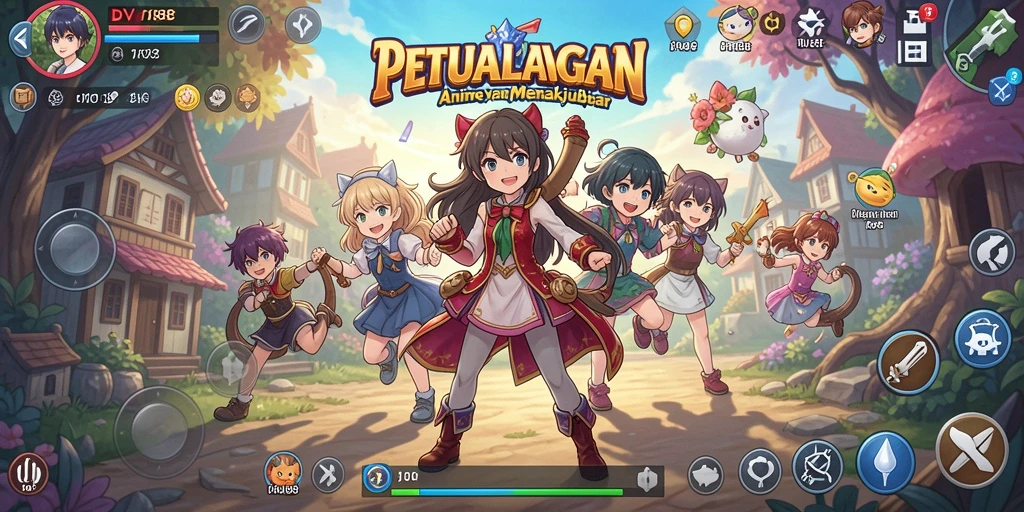 Tangkapan layar gameplay <strong>DV188</strong> menunjukkan pertarungan karakter Anime yang epik.