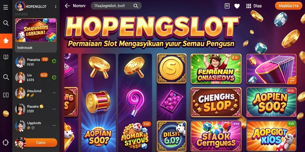 Gameplay HOPENGSLOT yang seru dan penuh warna.