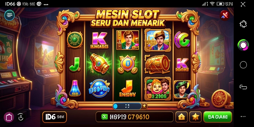 Tangkapan layar utama <strong>ID66</strong> menampilkan gameplay slot yang menarik dan dinamis.
