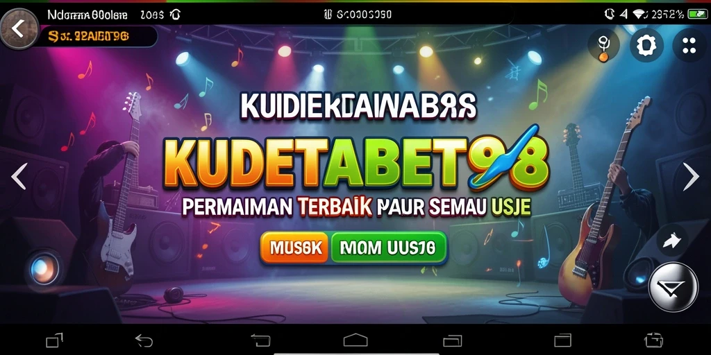 Gameplay menarik KUDETABET98 dengan berbagai lagu dan tantangan.