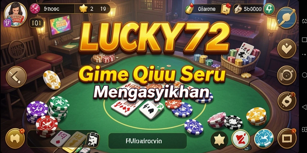 Screenshot gameplay LUCKY72 menampilkan momen seru saat bermain QiuQiu.