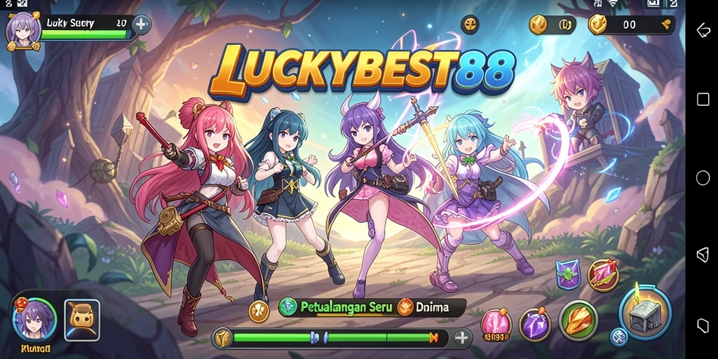 Tampilan gameplay LUCKYBEST88 yang menarik dan penuh aksi.