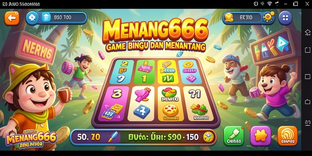 Tampilan seru gameplay Bingo di MENANG666.