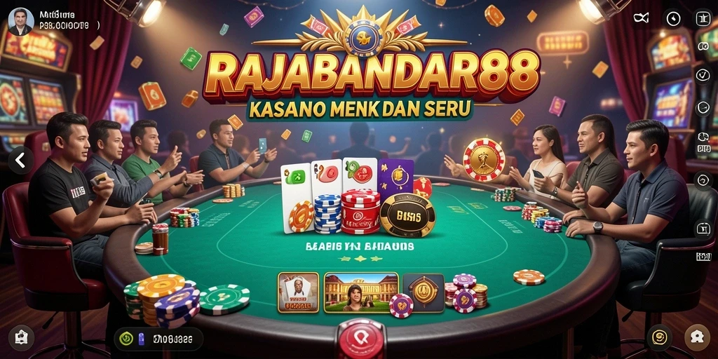 Tangkapan layar gameplay seru RAJABANDAR88 dengan tema Kasino.