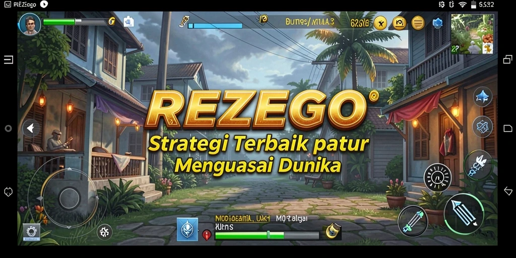 Tampilan gameplay REZEGO dengan strategi mendalam dan grafis menarik.