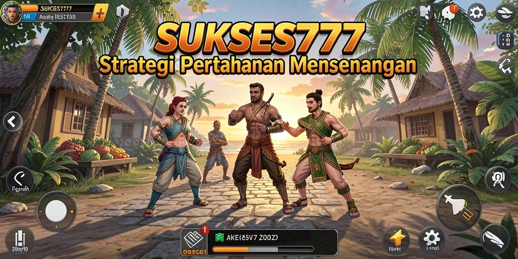 Gameplay seru SUKSES777 di Tower Defense dengan menara strategis.