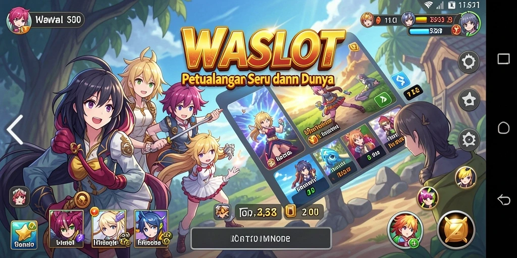 Screenshot menunjukkan aksi seru karakter Anime dalam pertarungan.
